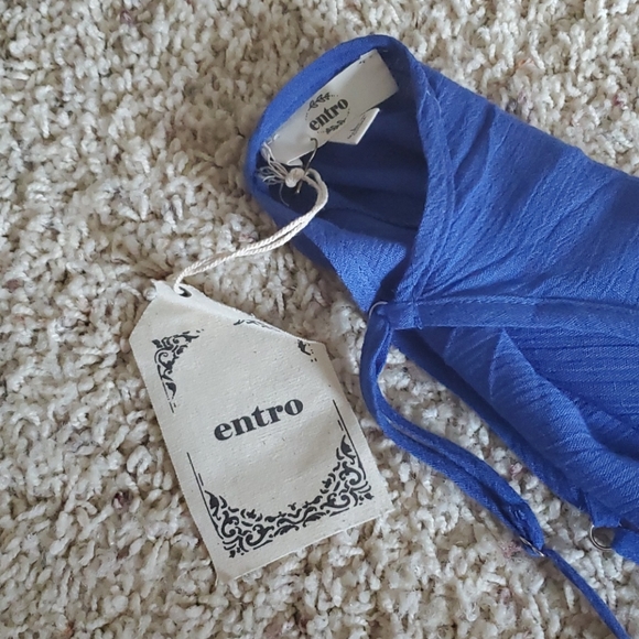 Blue Strappy Tank - Picture 2 of 2